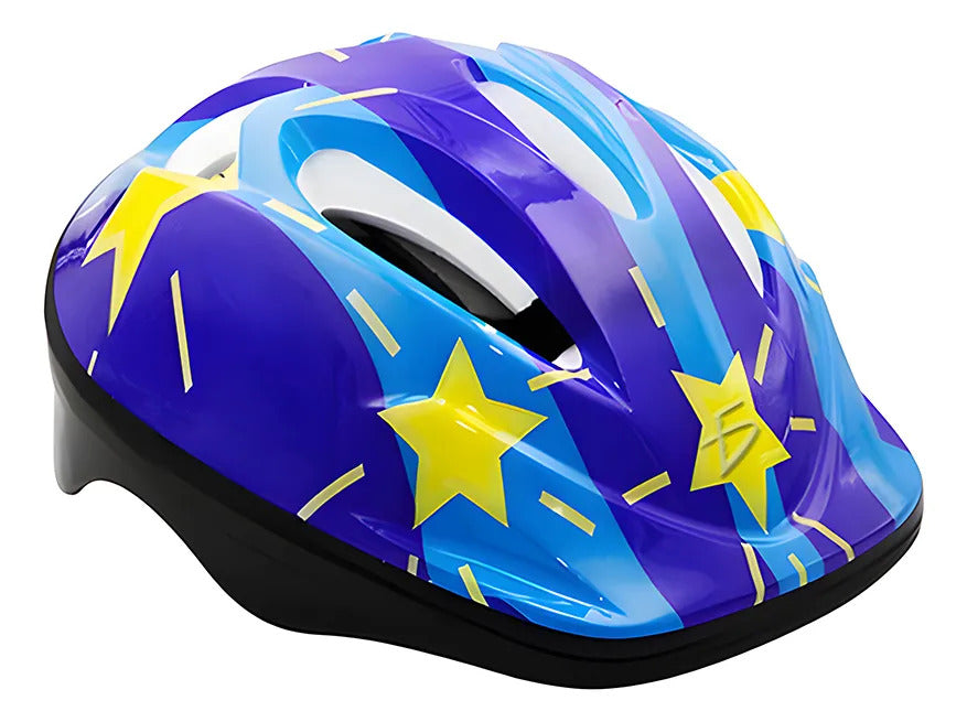 Casco Niños Y Niñas Bicicleta Scooter Patines Patineta Azul P