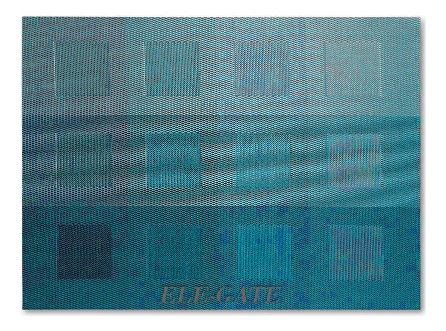 Paquete 10 Manteles Coloridos Individuales Para Mesa Gris