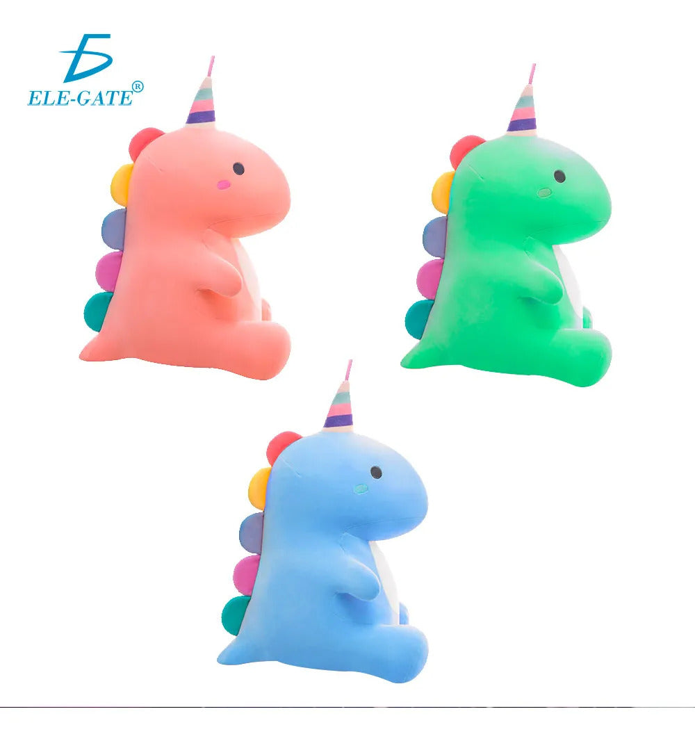 Dinosaurio Cumpleañero Peluche 40 Cm Azul