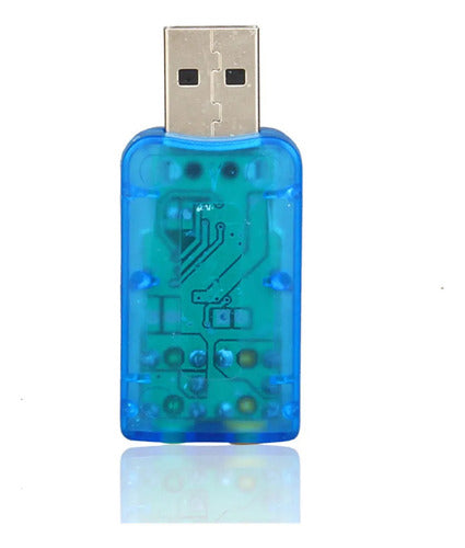Tarjeta De Sonido Usb Con Conexiones De 3.5 Mm