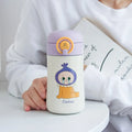 Botella De Agua Para Niños Con Popote De Acero Inoxidable