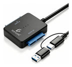 Adaptador Dual Sata A Type C Usb 3.0 Lectura Simultánea De