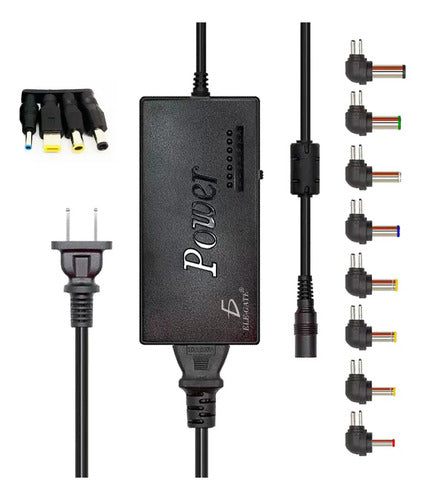 Cargador universal para laptop 12 conectores 12-24V 96W
