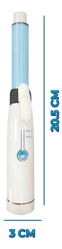 Rizador Automático Inalámbrico Ele-gate De Cerámica Para Cabello Blanco