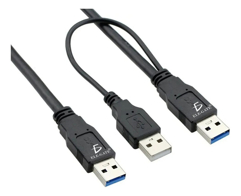 Cable USB 2.0 para disco duro 42 cm largo macho a macho