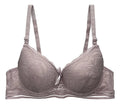 Brasier con encaje y push up con tirantes ajustables beige M