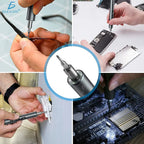 Destornilladores Mini Eléctricos Kit 24 Puntas 3 Led Color Plateado Herramienta Ele-gate