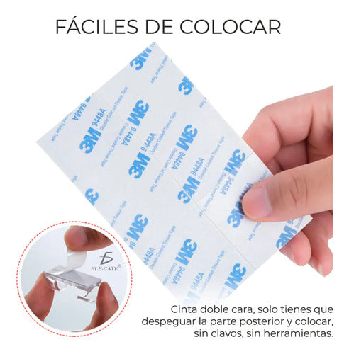 Ganchos De Cable Hebillas Para Red Y Óptica 20 Piezas
