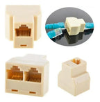 Adaptador Splitter Ethernet Rj45 1 Jack A 2 Jacks 8 Hilos