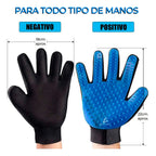 Guante Quita Pelo Para Mascota Color Azul
