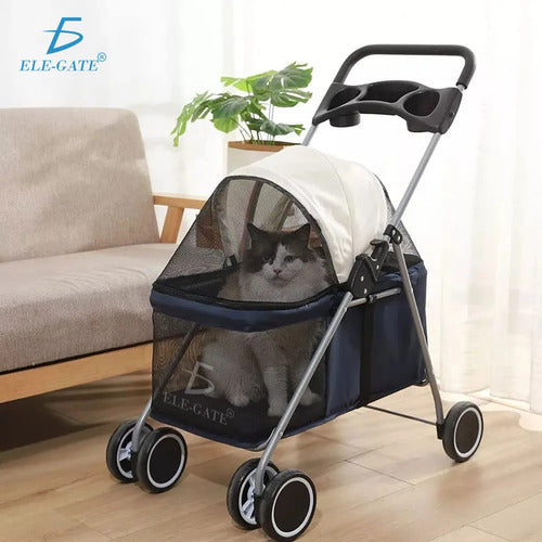 Cochecito Para Mascotas Perros Y Gatos Carro De Viaje