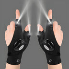 Par De Guantes De 2 Dedos Con Luz Led G Negro