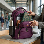 Mochila Escolar Y Universitaria Múltiples Compartimentos Y Agua