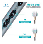 Destornilladores Mini Eléctricos Kit 24 Puntas 3 Led Color Plateado Herramienta Ele-gate