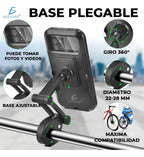 Soporte Para Teléfono Impermeable De Bicicleta Motocicleta Negro