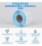 Etiquetas Térmicas En Rollo 500 Pz 80mmx80mm