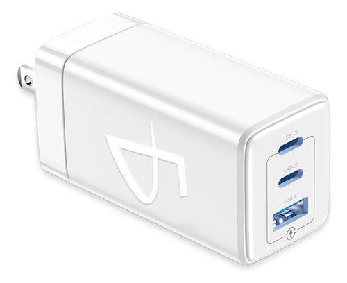 Cargador 3 En 1 De Carga Rápida De 65w Con Chip Gan Y