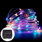 Luces Led Serie Solar Exterior Fiesta Navidad Tira 10 Metros