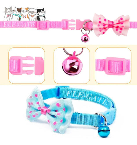 Collar Para Mascota Con Elegante Moño Y Campana