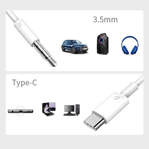 Cable Auxiliar Tipo C A Audio Estéreo 3.5mm Para Audífono