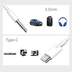 Cable Auxiliar Tipo C A Audio Estéreo 3.5mm Para Audífono