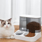 Dispensador Automático De Agua Y Croquetas Para Mascotas 1l