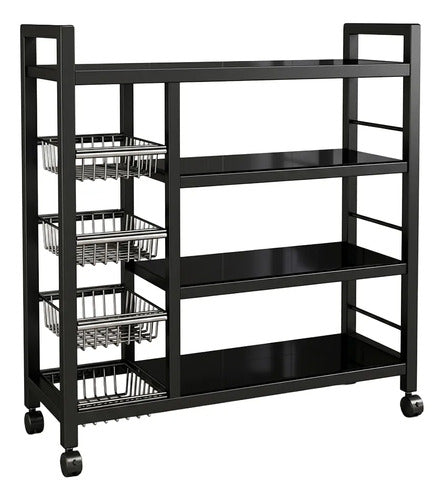Estantería Organizadora De Cocina De 4 Niveles Con