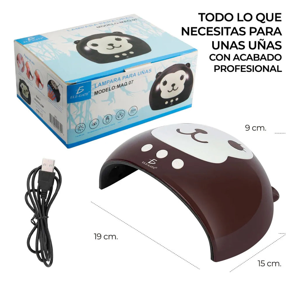 Lámpara De Uñas 36w 8 Led Uv Secador De Uñas Portátil