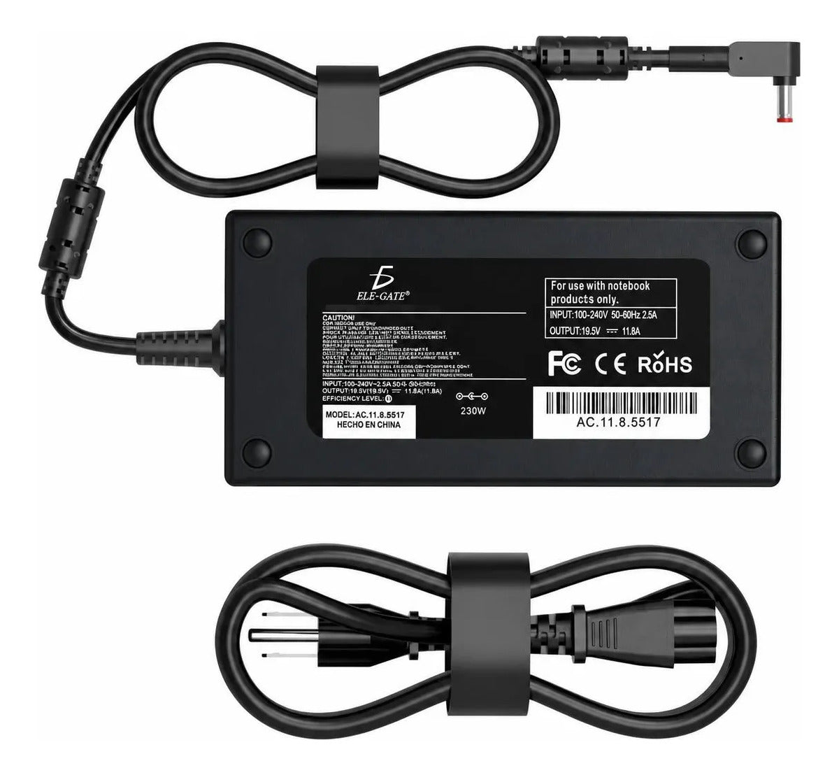 Cargador Laptop Compatible Con Acer 19.5v 11.8a 230w Punta Negro