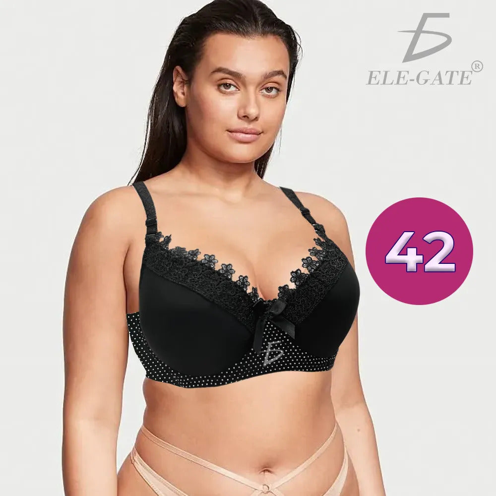 Brasier Con Encaje De Copa Completa Push Up Fucsia M