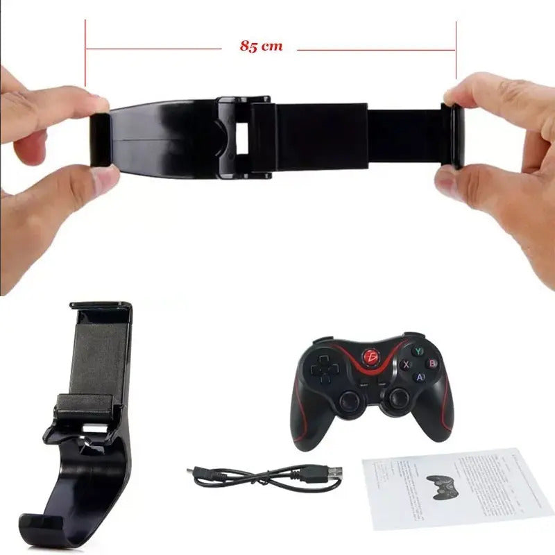 Control Para Juegos Joystick Inalámbrico Ergonomico Bluetooth Multiplataforma Android/ios Color Negro Rojo Ele-gate