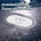 Tapete absorbente para baño y entrada modelo perro