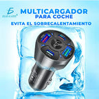 Multicargador Para Automovil Coche Qc3.0 Pd 20w Usb3.1a