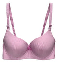 Brasier con diseño de lunares con efecto push up rosa M