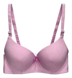 Brasier con diseño de lunares con efecto push up rosa M