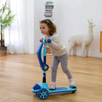 Patín scooter 3 ruedas montable con luces y sonidos