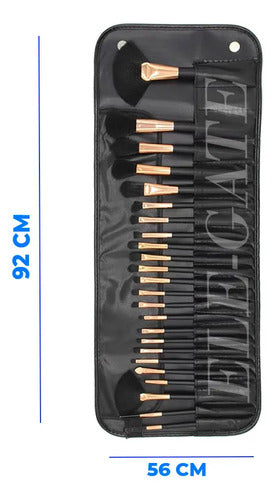 Set De Brochas De Maquillaje Profesional 24 Piezas Amarillo