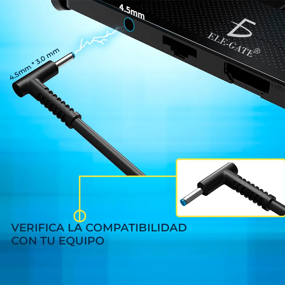 Cargador Laptop Compatible Con Hp De 120w 19.5v 6.15a Con