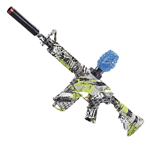 Pistola M416 Con Balas De Hidrogel De Juguete De Equipo De