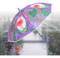 Paraguas Con Protección Uv Impermeable Con Diseño Tropical Violeta