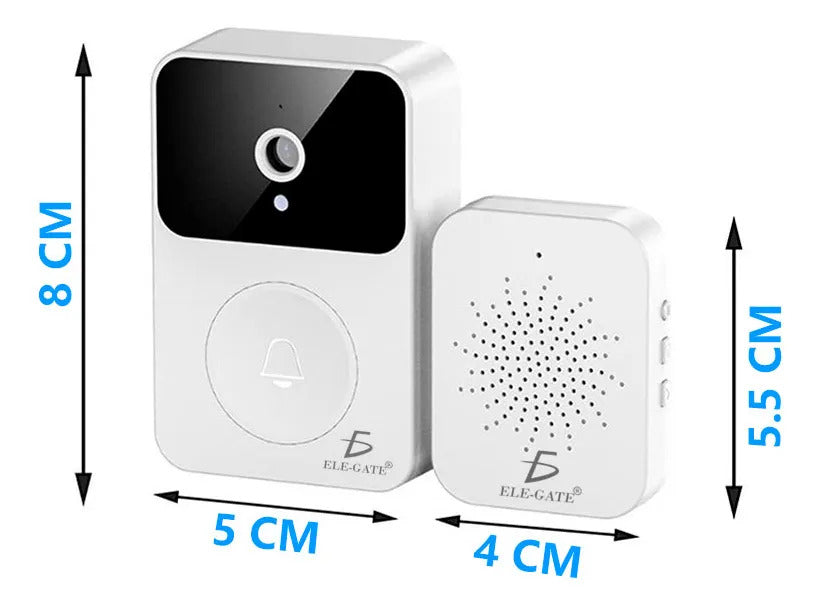 Timbre De Puerta Inalámbrico Con Mirilla Lcd Cámara Wifi