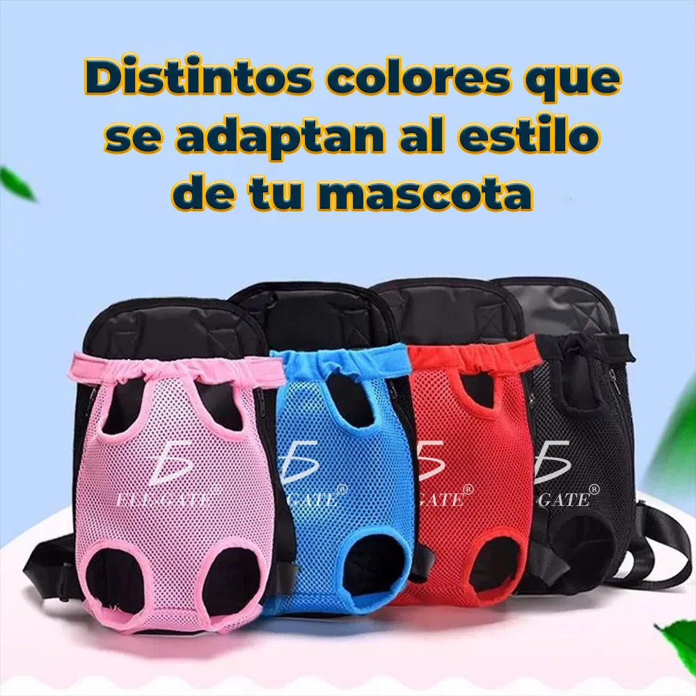 Mochila Porta Mascotas Transpirable Y Portátil Comodidad Y Violeta