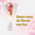 Ramo De Flores Secas Con Luces Led Cálidas Regalo