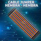 Cables jumper hembra a hembra awg 26 para protoboard