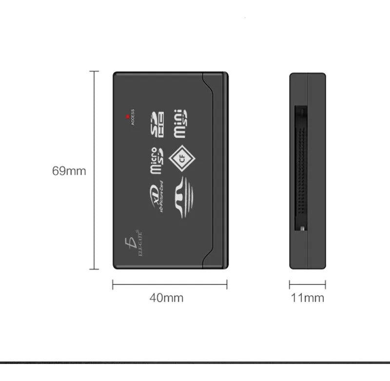 Multilector Externo Memorias A Usb 2.0 Micro Sd