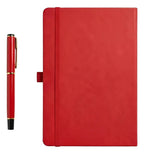 Set De Regalo Con Libreta Y Pluma Color Rojo