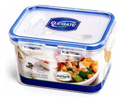 Contenedor Hermético Rectangular Transparente 800 Ml Para