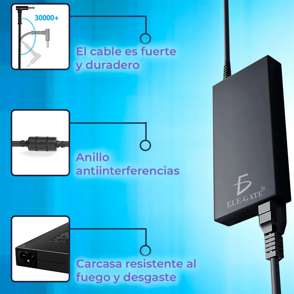 Cargador Laptop Compatible Con Hp De 120w 19.5v 6.15a Con