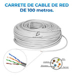Cable De Red Utp Cat 5e Blanco De 100 M