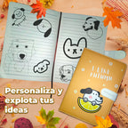 Libreta Kawaii A5 Con Portada Acolchada Y Texturizada